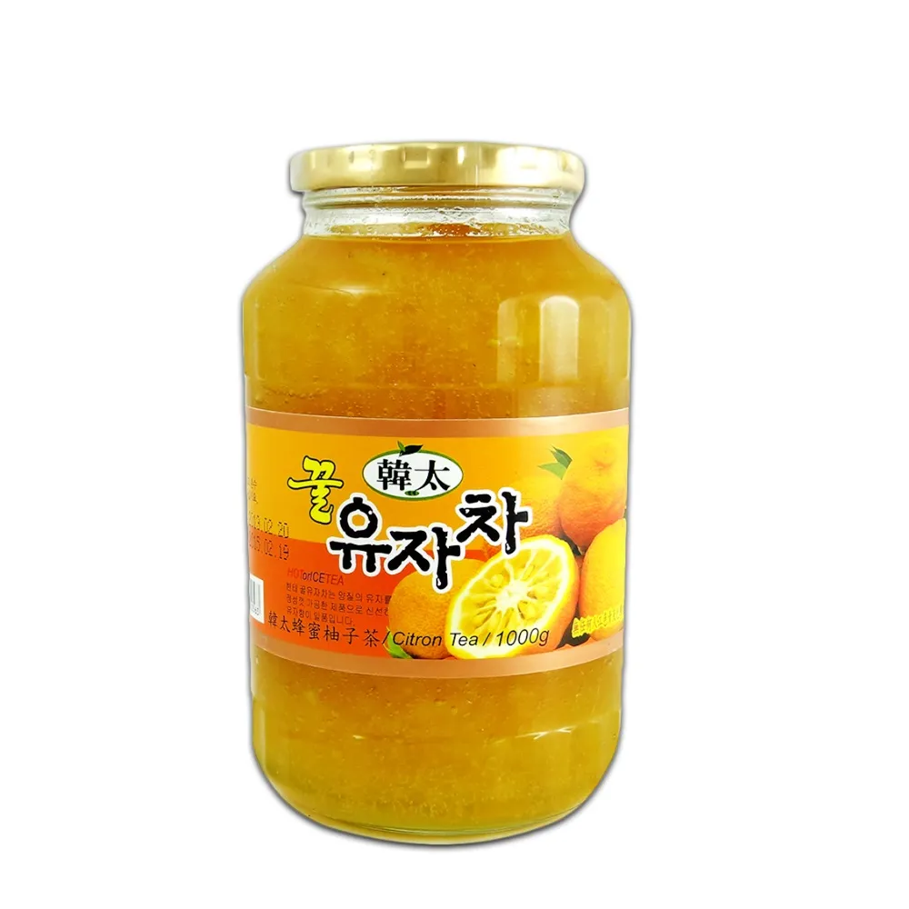 【韓太】蜂蜜風味柚子茶1KG x1罐(本島免運費)