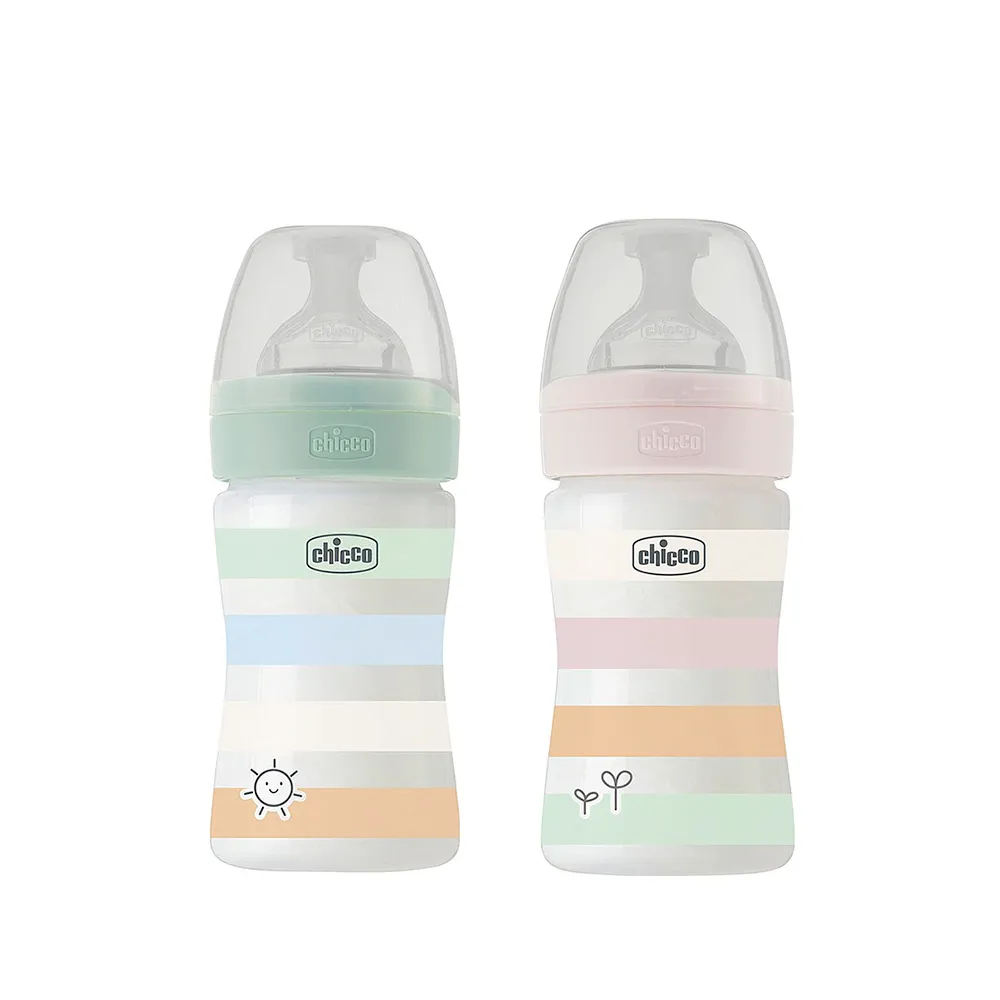 【Chicco 官方直營】舒適哺乳-矽膠PP小奶瓶150ML-小單孔(適用0m+)