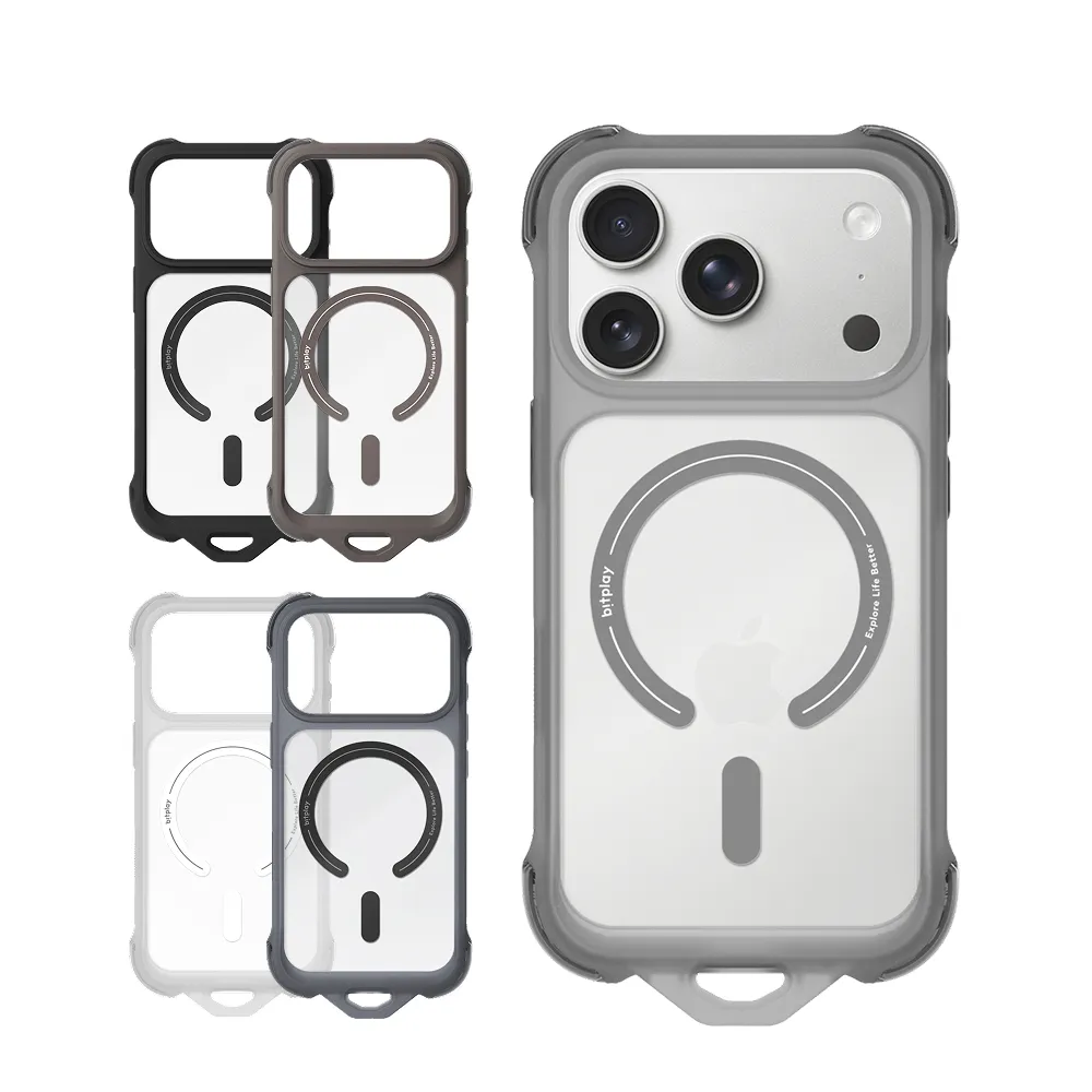 【bitplay】磁吸四角氣囊殼 for iPhone 18/17 pro系列 全五色｜軍規防摔 手機殼 磁吸殼 防摔殼 Magsafe兼容