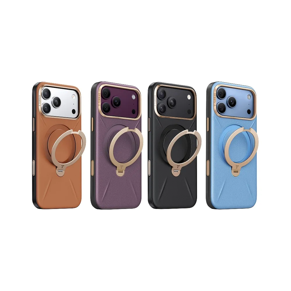 【TORRAS 圖拉斯】Ostand Q3 VegSkin iPhone 18系列四象限支架防摔手機殼