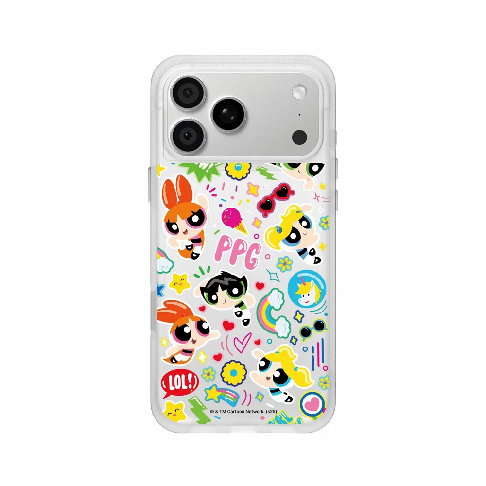 【RHINOSHIELD 犀牛盾】iPhone 18系列 SolidX吸震緩衝防摔手機殼/可愛小女警貼紙款(飛天小女警)-霧透