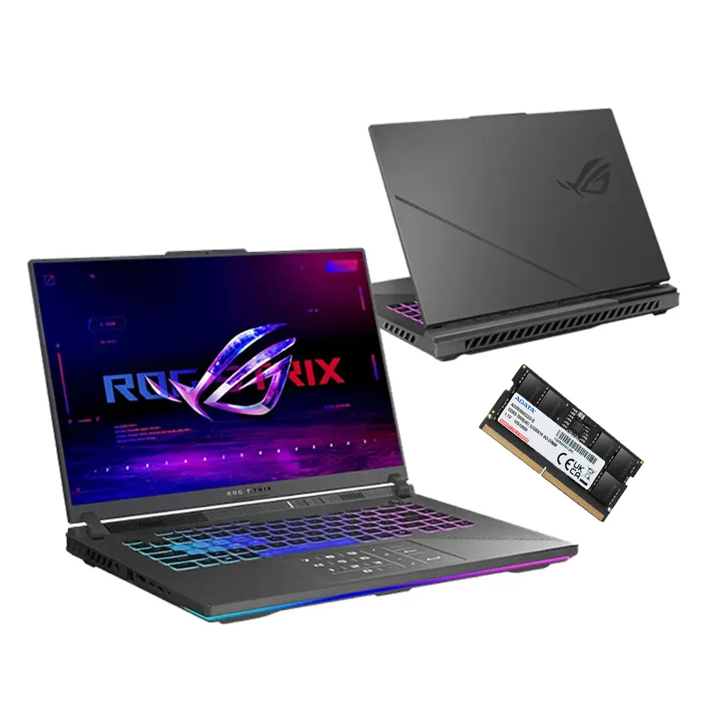 【ASUS 華碩】升級16G組★16吋GeForce RTX 5070Ti R9電競筆電(G614PR/Strix G16/R9-8940HX/16G/1TB/W11)