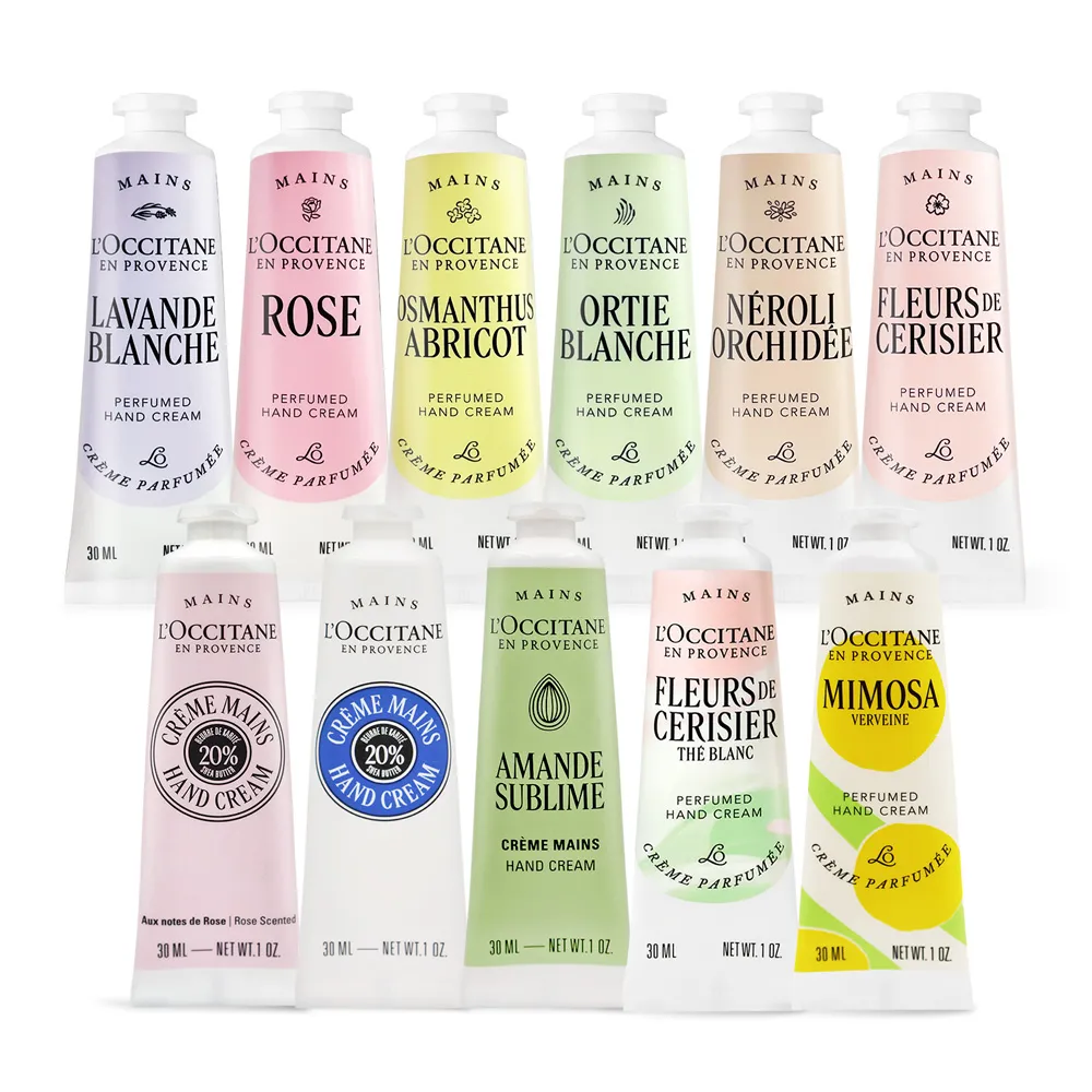 【歐舒丹】經典護手霜30mlX3入組-乳油木/櫻花/牡丹/玫瑰/ 薰衣草-多款任選(專櫃公司貨)