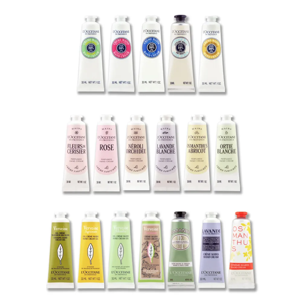 【L’Occitane 歐舒丹】經典護手霜 30ML（乳油木/薰衣草/馬鞭草/櫻花/玫瑰/桂花/牡丹.多款任選）專櫃公司貨
