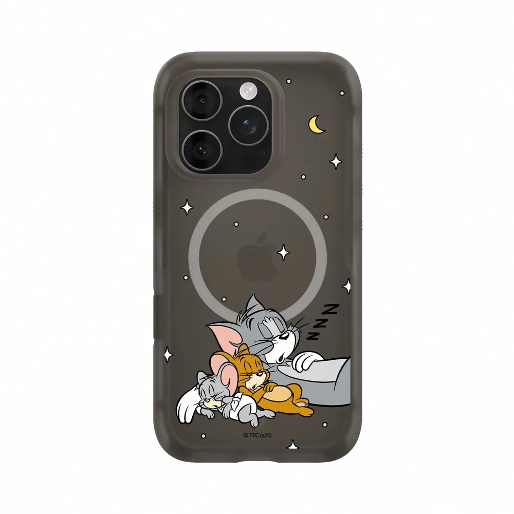 【RHINOSHIELD 犀牛盾】iPhone 15系列 AirX MagSafe兼容氣墊磁吸防摔手機殼/睡覺好夥伴(湯姆貓與傑利鼠)