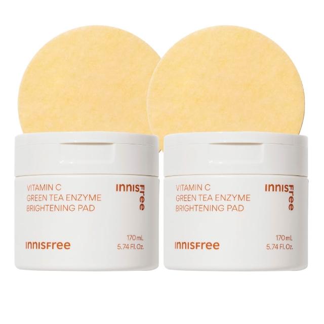 即期品【innisfree】維他命C淨亮棉片170ml/60片(2入組)