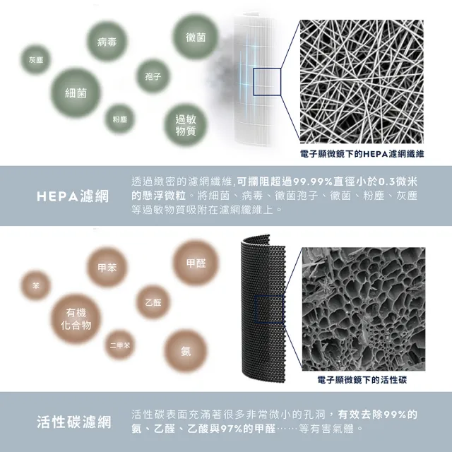 買一送一【Electrolux 伊萊克斯】300系列強效空氣清淨機-EP31-21UGA/SWA(兩色任選)