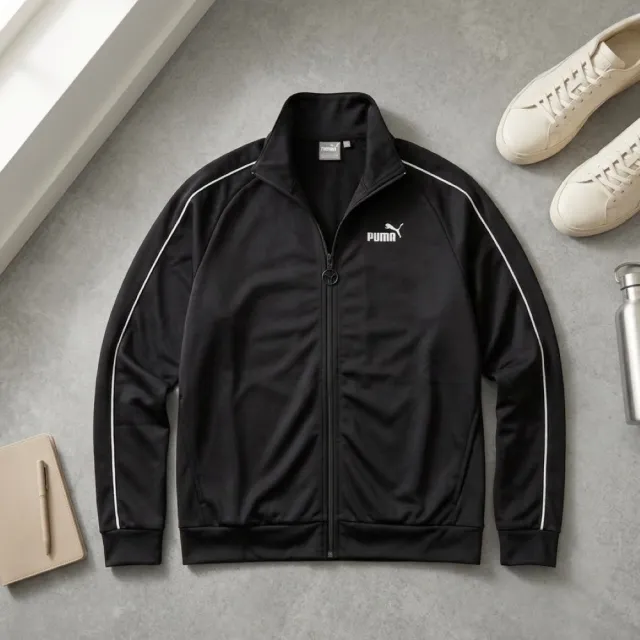 【PUMA】中性款 男女可穿 經典LOGO 透氣裡布 立領外套 夾克