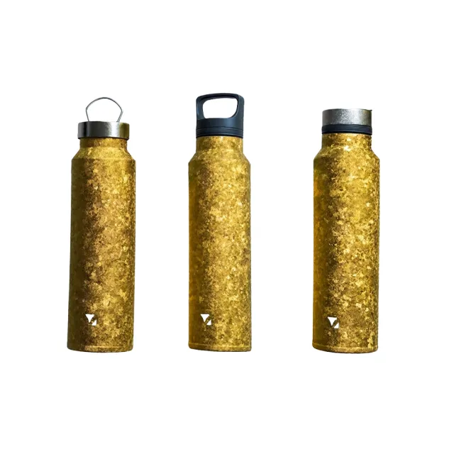 【Titanium 鈦造】鈦造510 晶鈦系列-曦陽金 510ml(運動水壺 保溫瓶 鈦保溫瓶 環保杯 鈦保溫杯)