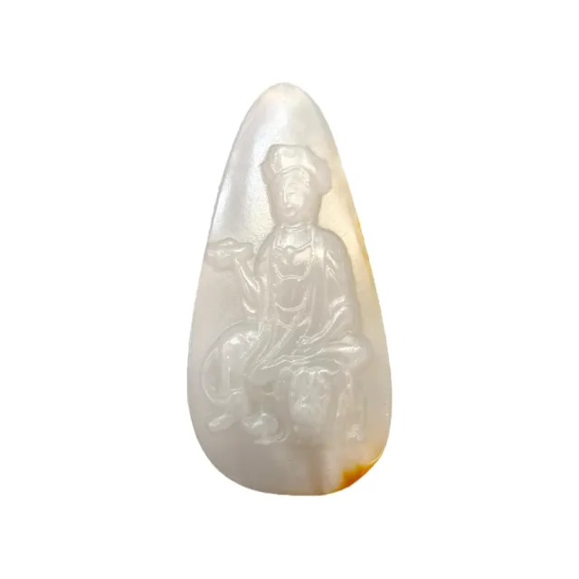 【藏古祥館】和田 地藏王 SQG45  (宗教開運 和田玉)