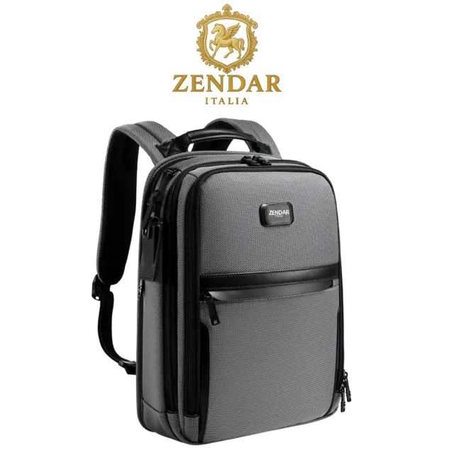 【ZENDAR】台灣總代理 頂級高彈性電腦後背包 英倫系列 (15吋 男包)