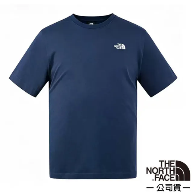 【The North Face】男女 吸濕透氣純棉短袖圓領T恤.套頭衫.運動休閒上衣/男女通用剪裁/ 8GWE