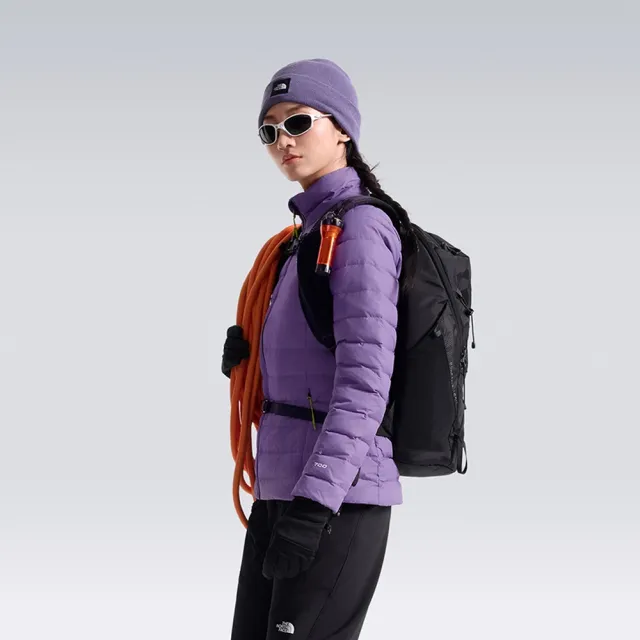 【The North Face】北臉 外套 女 羽絨外套 防潑水 W CLASSIC DOWN JACKET 紫 NF0A8KGRNNK