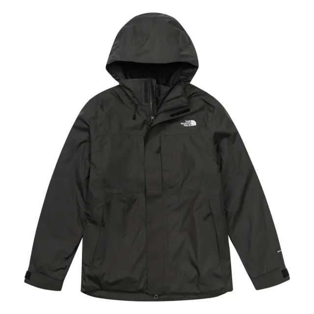 【The North Face】北臉 外套 女 運動連帽外套 三合一 防風 防潑水 鋪棉 W DINGLE PADDED 黑 NF0A8J8WJK3