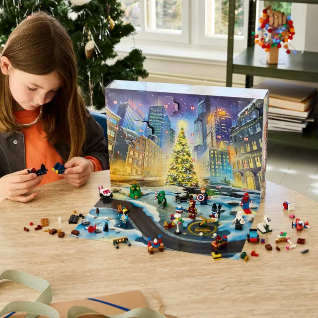 【LEGO 樂高】漫威超級英雄系列 76340 2026 年驚喜月曆(漫威 蜘蛛人 交換禮物 玩具)