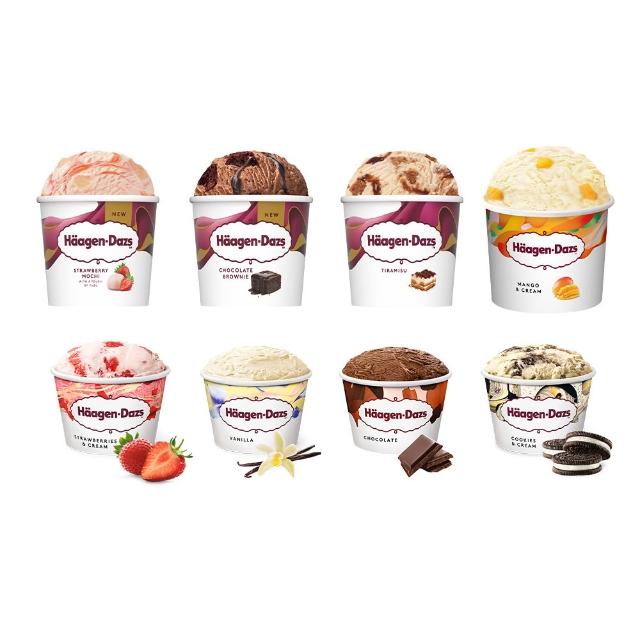 【Haagen-Dazs 哈根達斯】momo獨家★迷你杯24入組 or 雪糕15入組 (9/15搶$41/杯 最後機會) 中秋 禮物