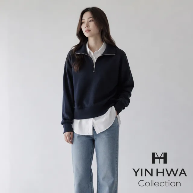 【YIN HWA 盈樺】a｜a 率性俐落感半拉立領上衣