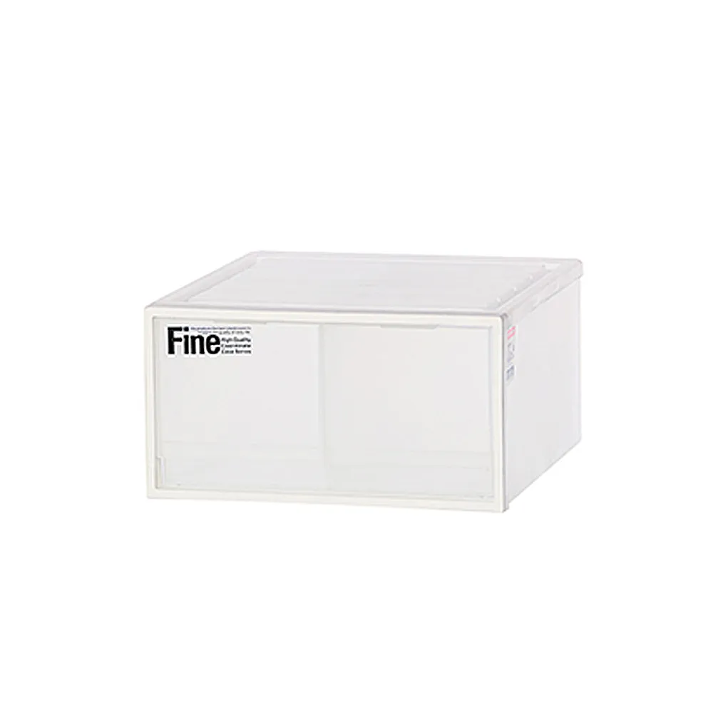 【KEYWAY 聯府】面寬40cm Fine雙抽式整理箱20L-2入(台灣製 抽屜 收納箱 置物箱 玩具 衣物 CK72)