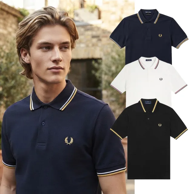 【FRED PERRY】英倫風格 刺繡LOGO 精梳棉 短袖POLO衫
