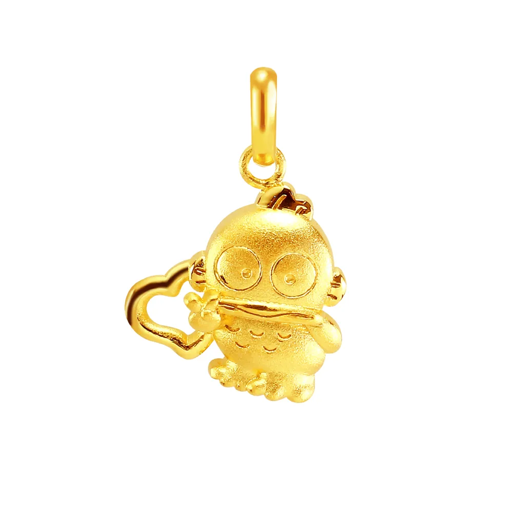 【2sweet 甜蜜約定】閃亮初登場人魚漢頓純金墜飾 約重0.57錢(甜蜜約定人魚漢頓金飾)