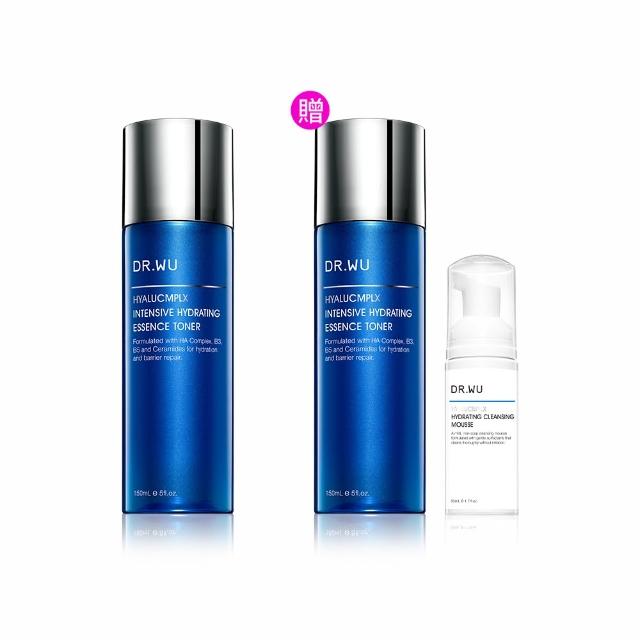 【DR.WU 達爾膚】玻尿酸保濕精華化妝水150ML(經典款 2入組)