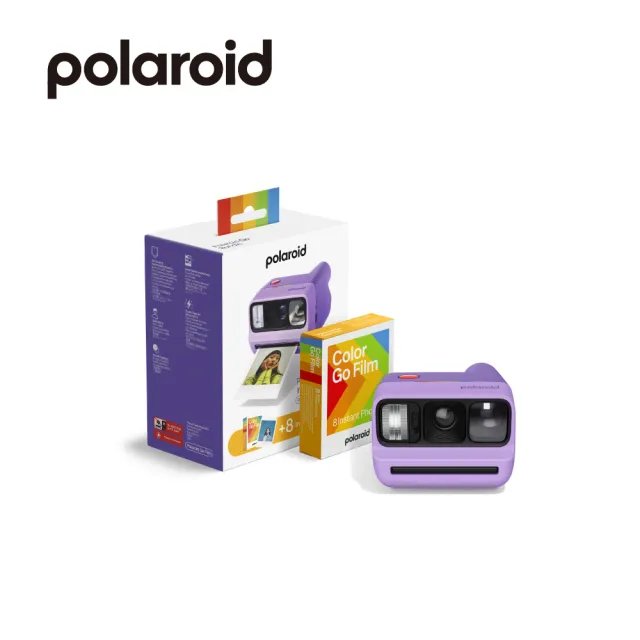 【Polaroid 寶麗來】Go G3 套裝版 拍立得相機 黑/白/紫 (DG17E/DG18E/DG19E)