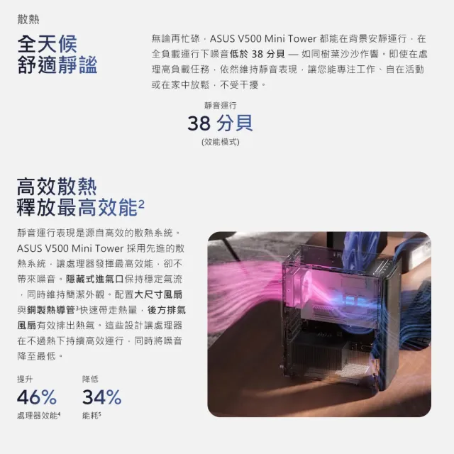 【ASUS 華碩】Core3六核文書電腦(Core 3-100U/8G/512G SSD/W11/H-V501MV)