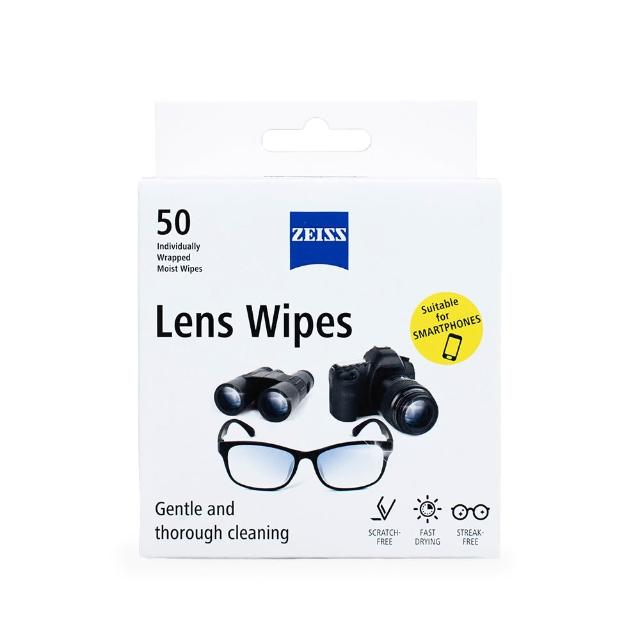 【ZEISS 蔡司】濕式鏡面擦拭拭鏡紙50片盒裝