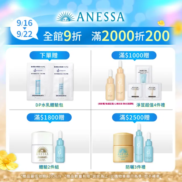 【ANESSA 安耐曬】金鑽高效防曬噴霧囤貨3入組(全新改版//防水耐汗)