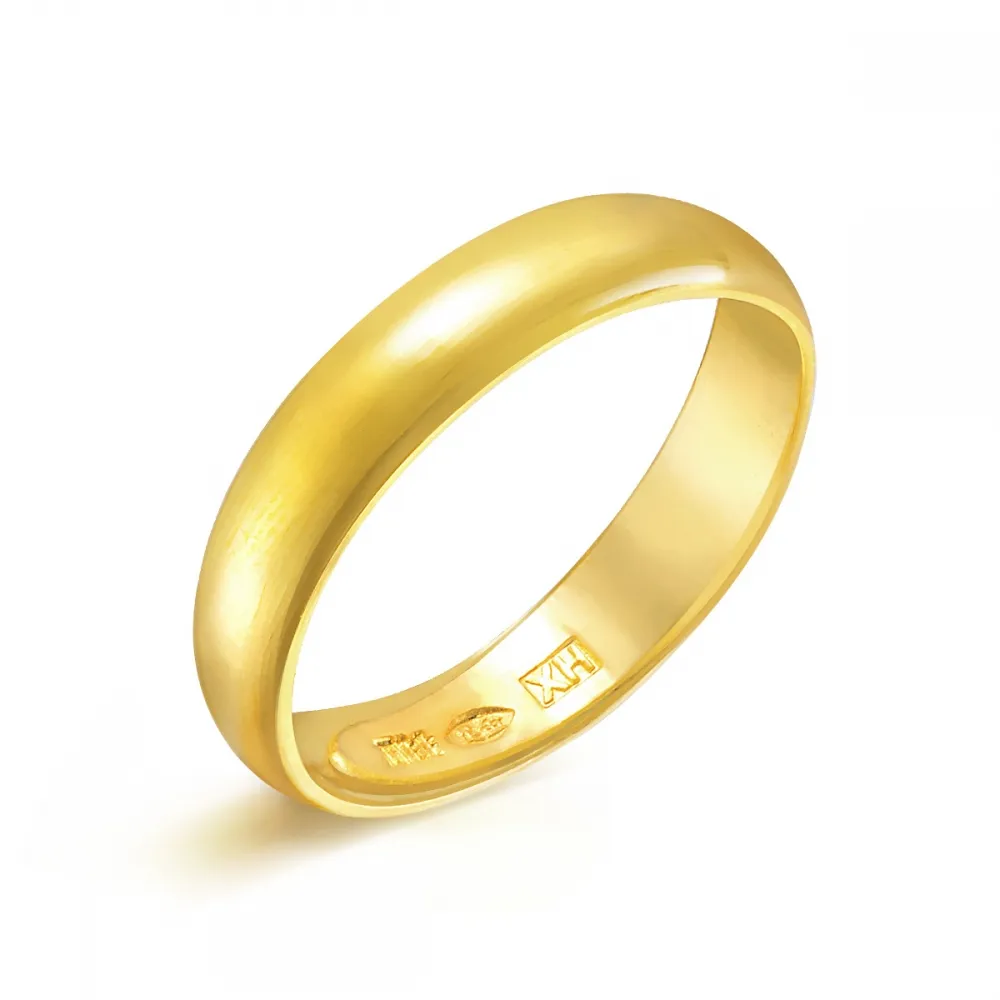 【點睛品】極簡素雅 黃金戒指／婚戒_計價黃金(女戒)