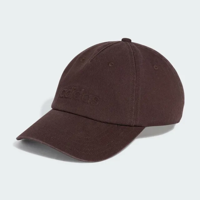 【adidas 愛迪達】帽子 運動帽 棒球帽 遮陽帽 WASHED DAD CAP 咖啡 KS4520(3907)
