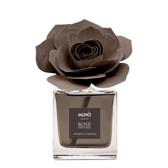【MUHa】義大利進口室內香氛-咖啡玫瑰花-香草蜜語 100ml(室內擴香、居家香氛)