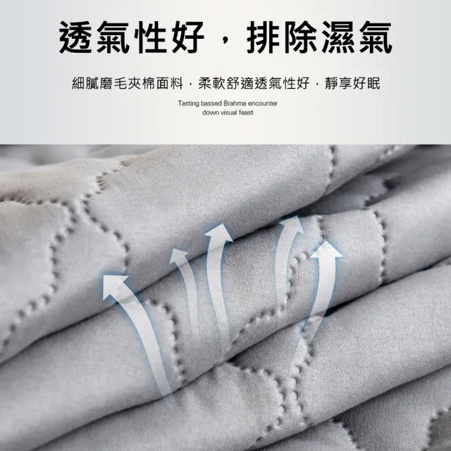 【AFAMIC 艾法】專業級100%真防水透氣網眼吸濕排汗防蹣床包式保潔墊(雙人 單人加大 防尿墊)