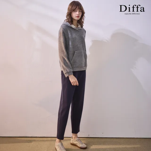 【Diffa】鬆緊腰長褲-女