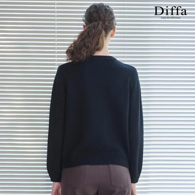 【Diffa】立體織條毛衣-女