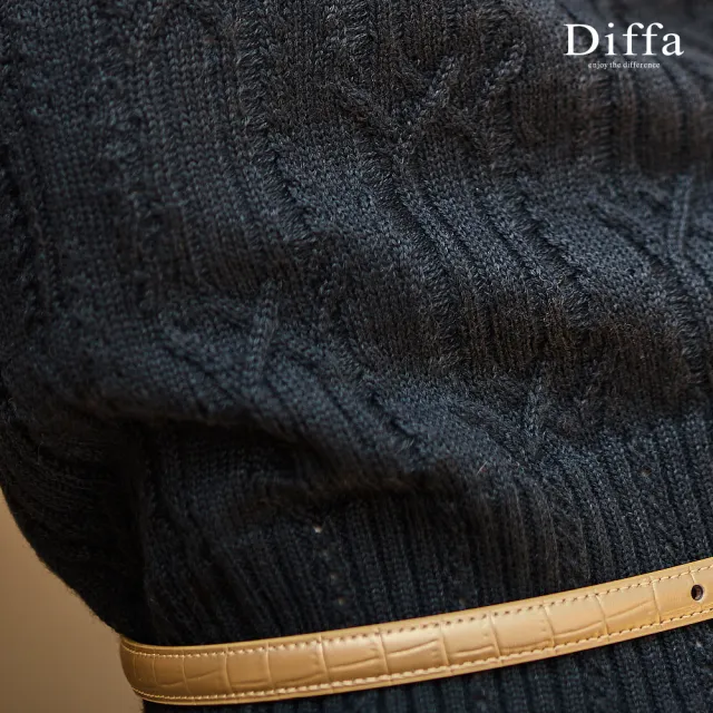 【Diffa】兩穿背心毛衣-女