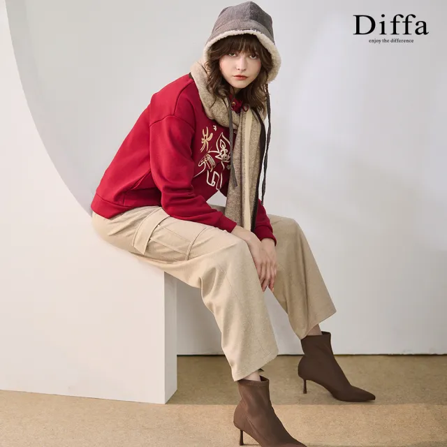 【Diffa】奔跑的太陽和天使小馬高領保暖針織衫-女