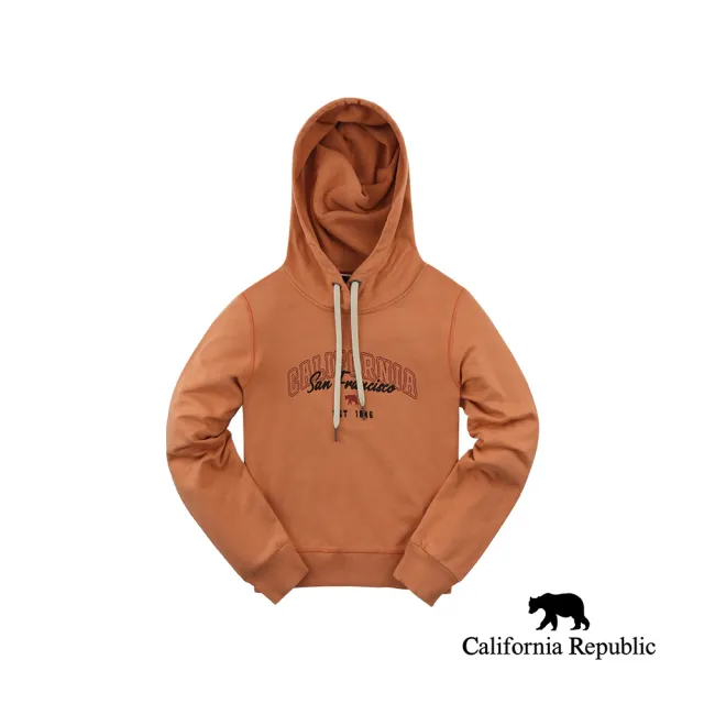 【California Republic】加州日落短版帽T(女)