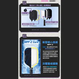 【Luzz】地獄火2.0急凍版 職業級雙認證匹克球拍 Inferno Frozen Pickleball 碳纖維 USAP認證 MPP發泡球拍