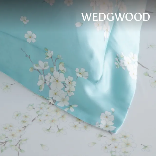 【WEDGWOOD】天絲純棉印花床包枕套 雙人三件組/單人任選｜60支300織