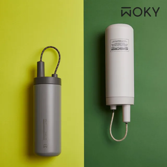 【WOKY 沃廚】純鈦遛遛杯750ml(附彈跳吸管)+送彈蓋600ml