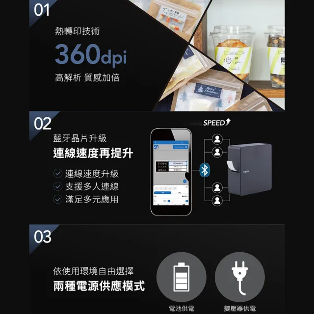 【EPSON】官方直營 LW-C650GR 智慧藍牙芝麻標籤機