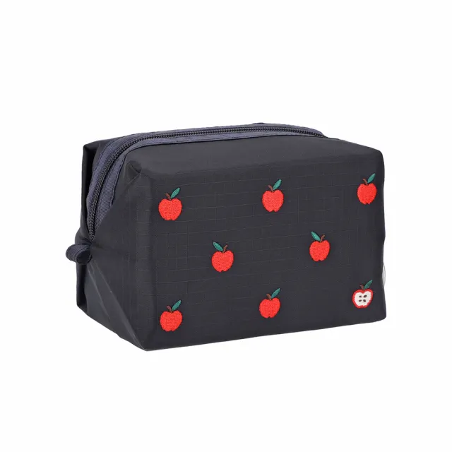 【Lesportsac】2026秋季新品 Small Zip Pouch 小型拉鍊收納包(1805) HG78刺繡紅蘋果