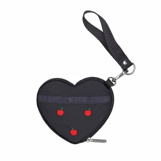 【Lesportsac】2026秋季新品 Heart Wristlet  愛心造型零錢包(3006) HG78刺繡紅蘋果