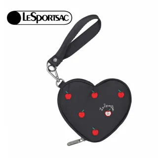 【Lesportsac】2026秋季新品 Heart Wristlet  愛心造型零錢包(3006) HG78刺繡紅蘋果