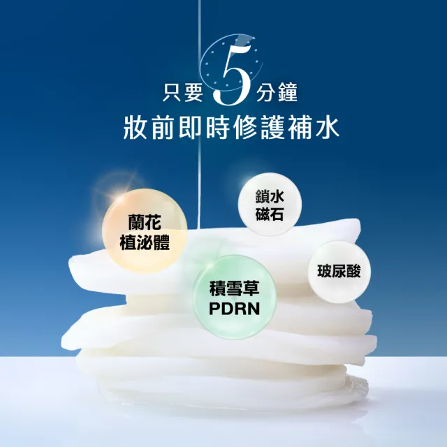 【AQUAMAX 奧科美氏】泌蘭PDRN早晚修護組(5分鐘棉片＋舒敏面膜)｜補水貼妝、急救舒緩、敏弱肌、術後