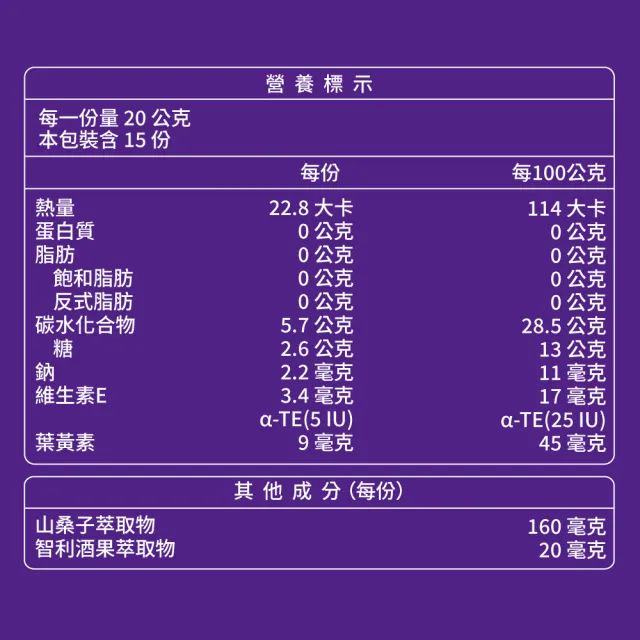 【大研生醫】頂級葉黃素山桑子機能凍2入(共30條.陳美鳳代言-添加山桑子160mg.智利酒果)