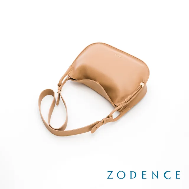 【ZODENCE 佐登司】VESPER進口真皮斜背馬鞍包-大-多色 (側背包/郵差包)