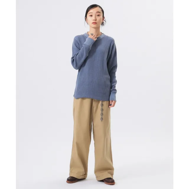 【BEAMS】官方旗艦館 BEAMS BOY / 女裝 華夫格 圓領 長袖 上衣