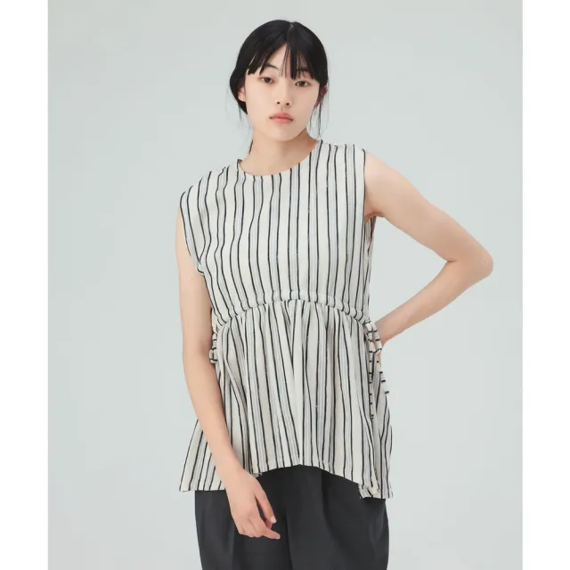 【BEAMS】官方旗艦館 BEAMS HEART / 女裝 直條紋 剪裁 上衣